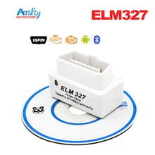 Hottest SUPER MINI ELM327 Bluetooth OBD2 V2.1 White Smart Car Diagnostic Interface ELM 327 Wireless Scan Tool