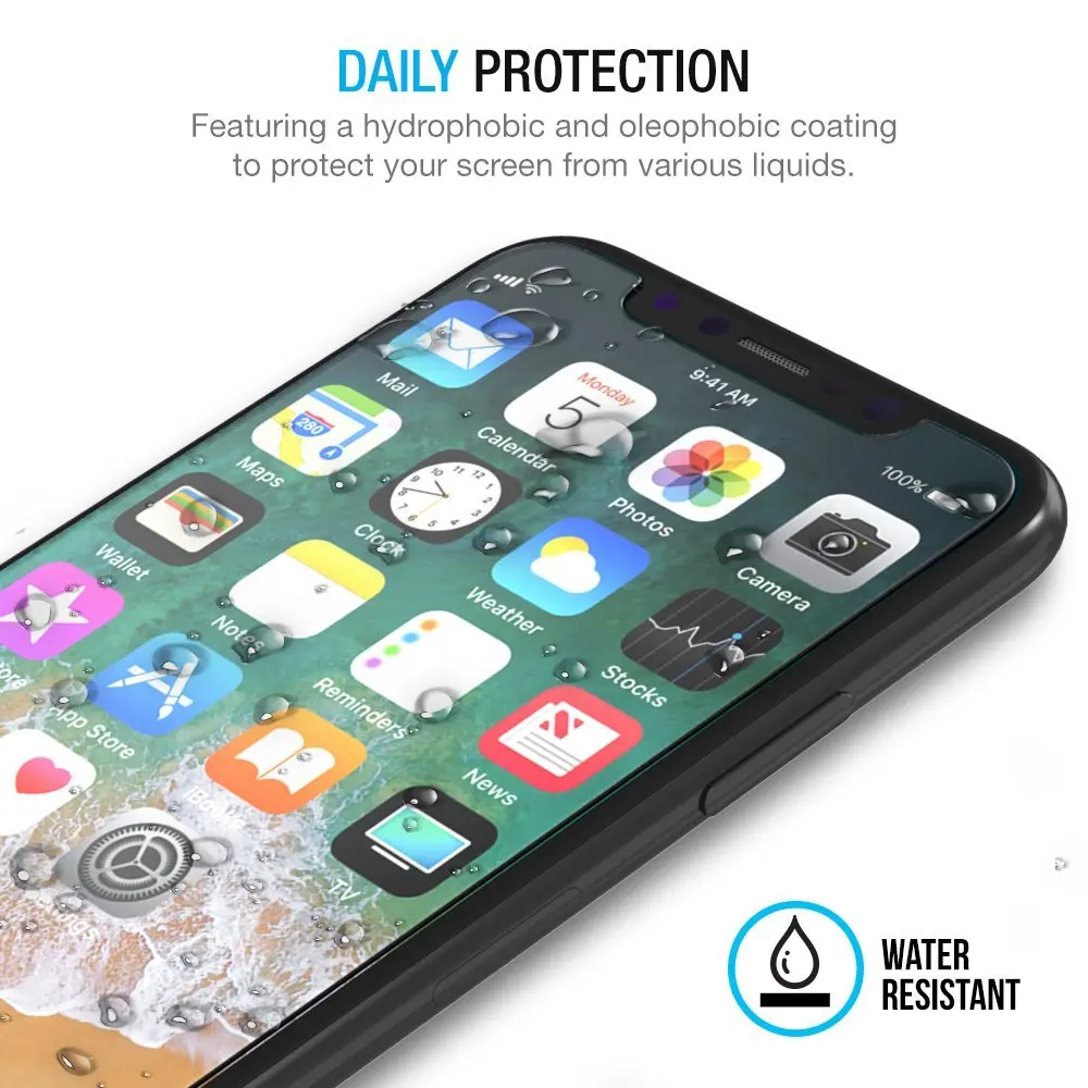 NYFundas For iPhone X Screen Protector Tempered Glass Pelicula de vidro for iPhone 10 8 Plus 7 6 6S 5 5S SE 5SE Film Protection (5)