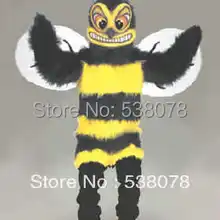 Длинные волосы свирепый Hornet плюшевый костюм талисмана для взрослых Размер Mascotte Mascota Хэллоуин Карнавальный наряд костюм кунг-фу панды SW540