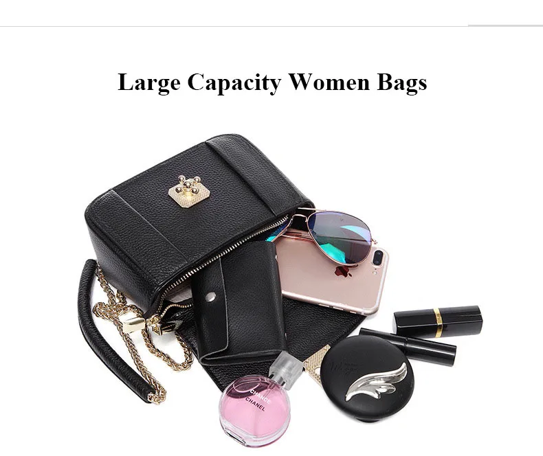 Brand New 2018 Women Shoulder bag Genuine leather handbags 8731 (11)