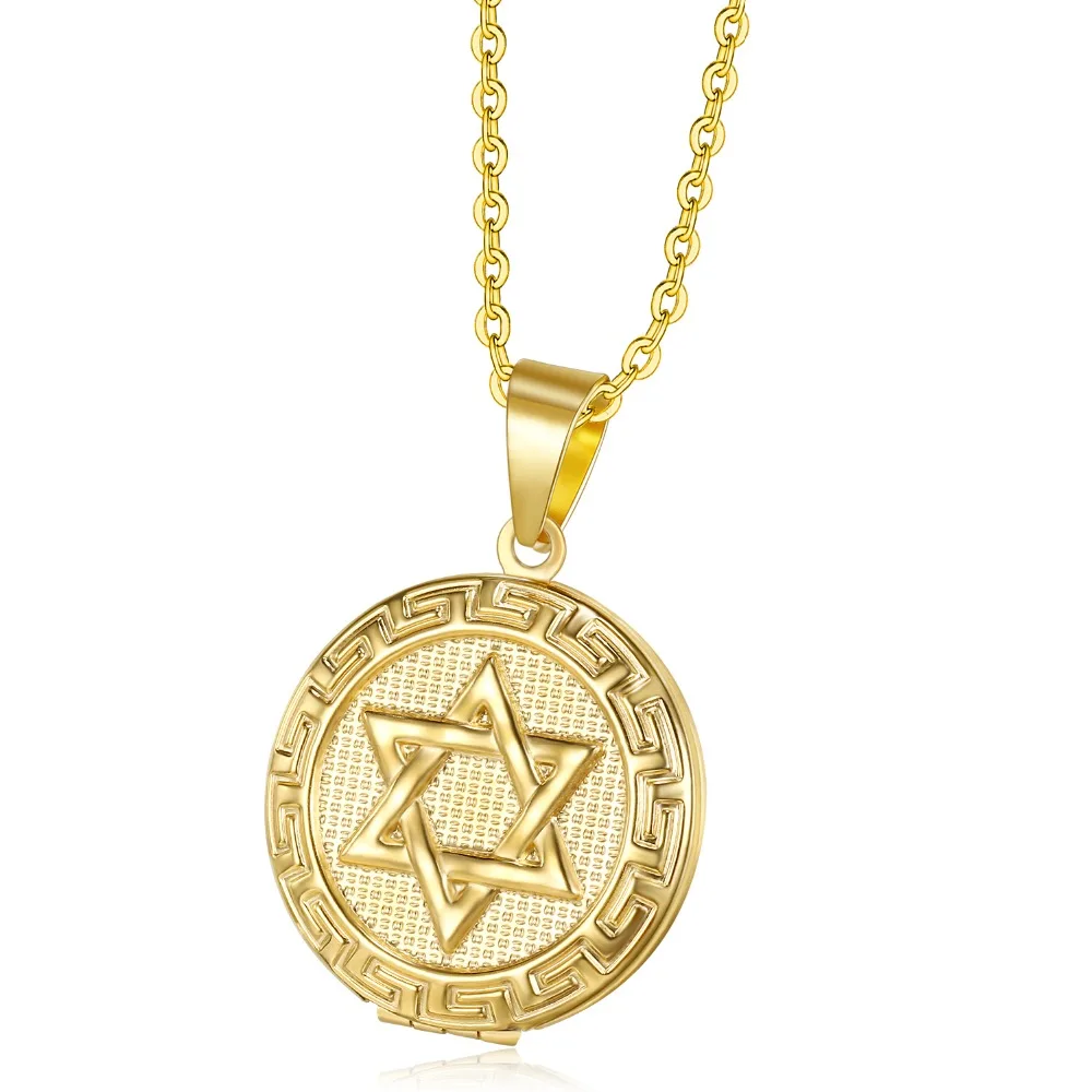 

(12 pcs/lot) Titanium Necklace Personal Hexagon Star Heart-shaped Box Pendant Gift of Titanium Steel Necklace for Women