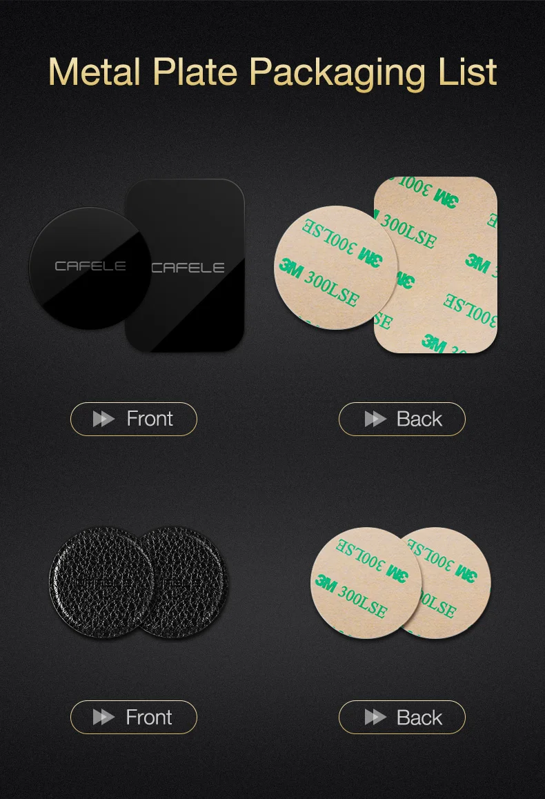 Car Phone Holder Metal Plate Magnetic Disk (11)