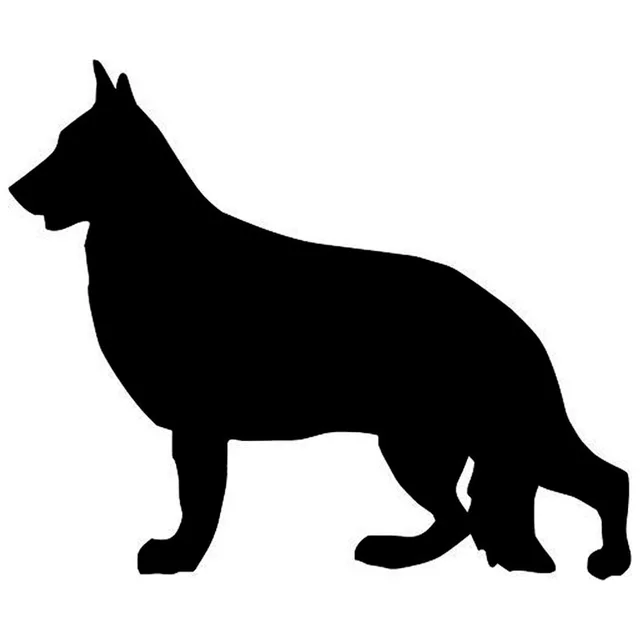 Download 9.5*11.4CM German Shepherd Dog Car Stickers Silhouette Vinyl Decal Car Styling Bumper Decoration ...