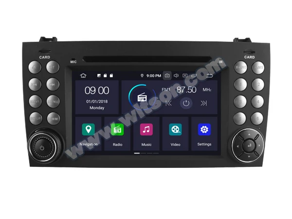 Discount WITSON Android 9.0 Octa- core 4G RAM CAR DVD PLAYER FOR MERCEDES-BENZ SLK200/SLK280 SLK350/SLK55 2004-2012 dvd navigation GPS 15