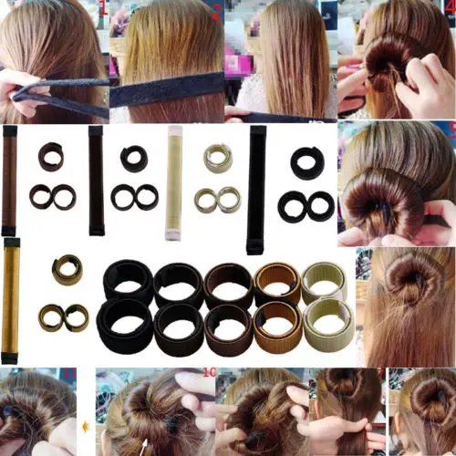 hair bun snap band