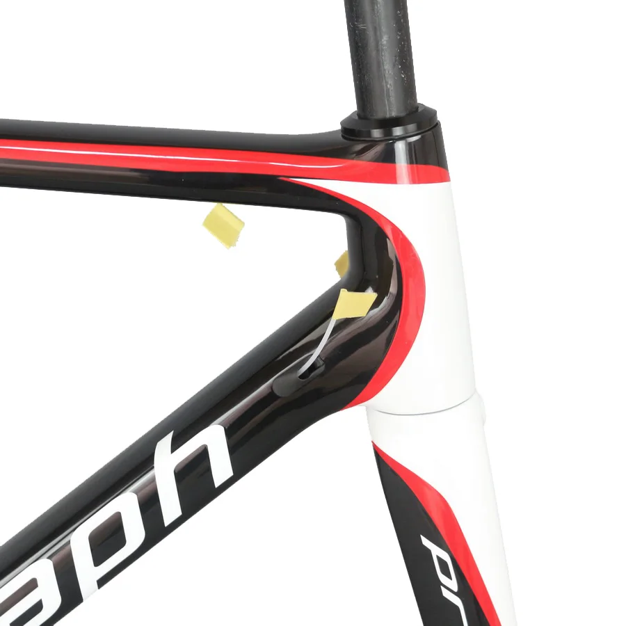 Best Hight modulus toray t1000 carbon fiber black fox BSA normal brakes all internal cable road bike frame FM066 2