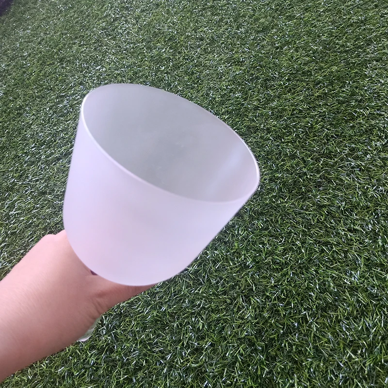 

HF 4 Inches Frost Crystal Singing Bowl With Handle For Yoga