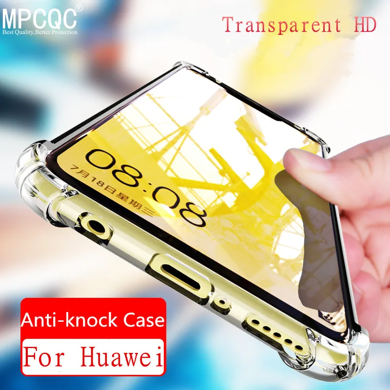 MPCQC прозрачный антидетонационный чехол для задней панели Huawei Honor 8 X мягкий