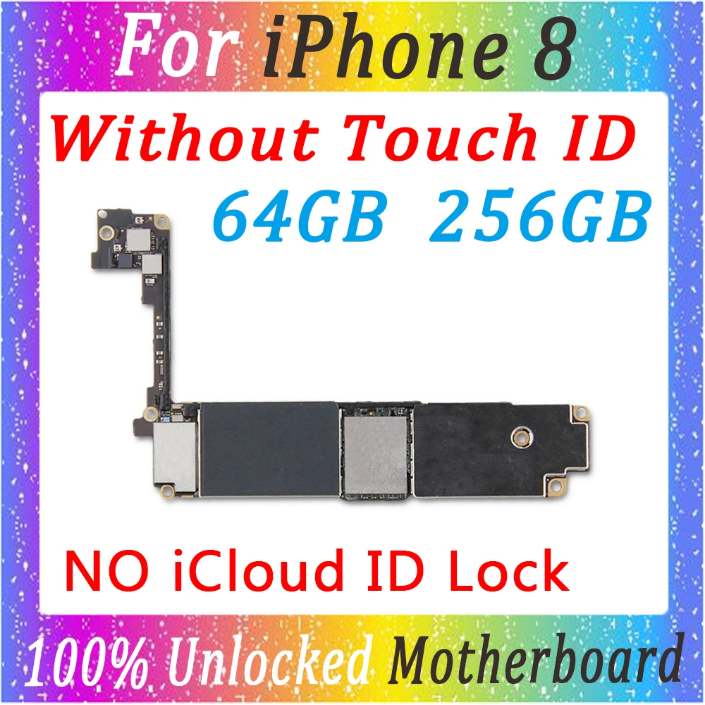 Для iphone 8 4 7 дюймов материнская плата 64 Гб 256 оригинальный разблокирована без Touch ID