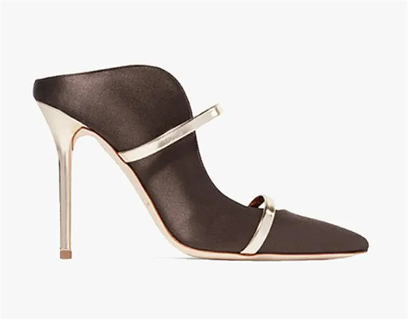 De Sexy Pointu Mince Picture Luxe Décoration Chaussures Talons as Bout Pompes Dames Cuir Femmes 2018 As Robe Pu Avec Haute Mentale En Picture qIpaxd