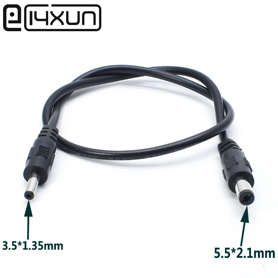 

1pcs DC power cable 5.5 x 2.1mm male to 3.5 x 1.35mm male Wire 5.5*2.1 to 3.5*1.35mm adapter cable Power cable