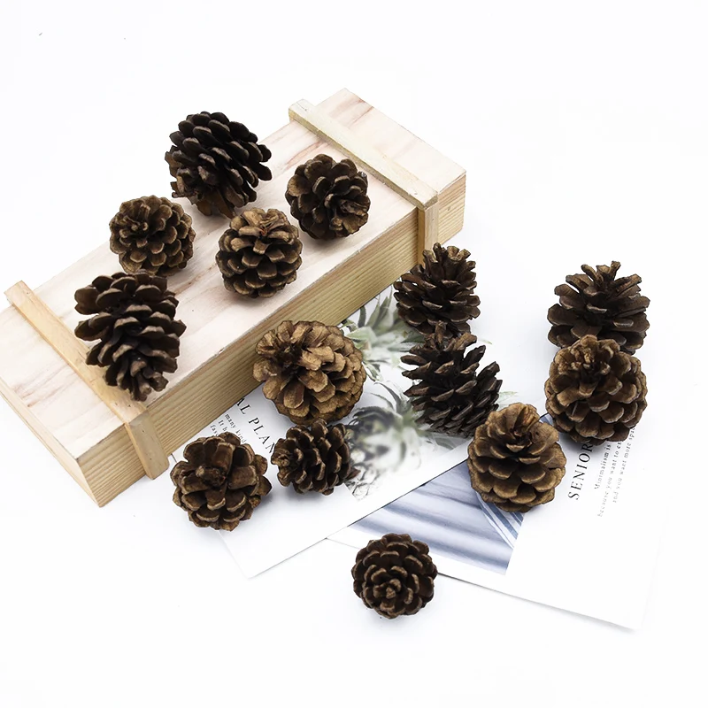 

1pcs Fake Pine cone scrapbooking pompom Christmas decorations for home wedding decorative flowers diy gifts artificial plants