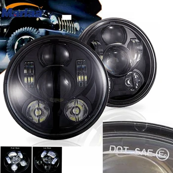 

DOT Approved 7 Inch Round LED Headlights Hi/lo Beam for Jeep Wrangler Jk Tj Lj Cj Rubicon Sahara Hummer H1 H2 H6012 H6014