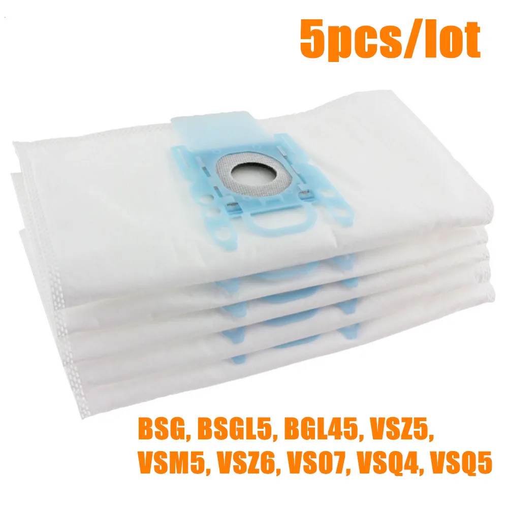 5 PCS vacuum cleaner dust bag replacement for Genuine Bosch Microfibre