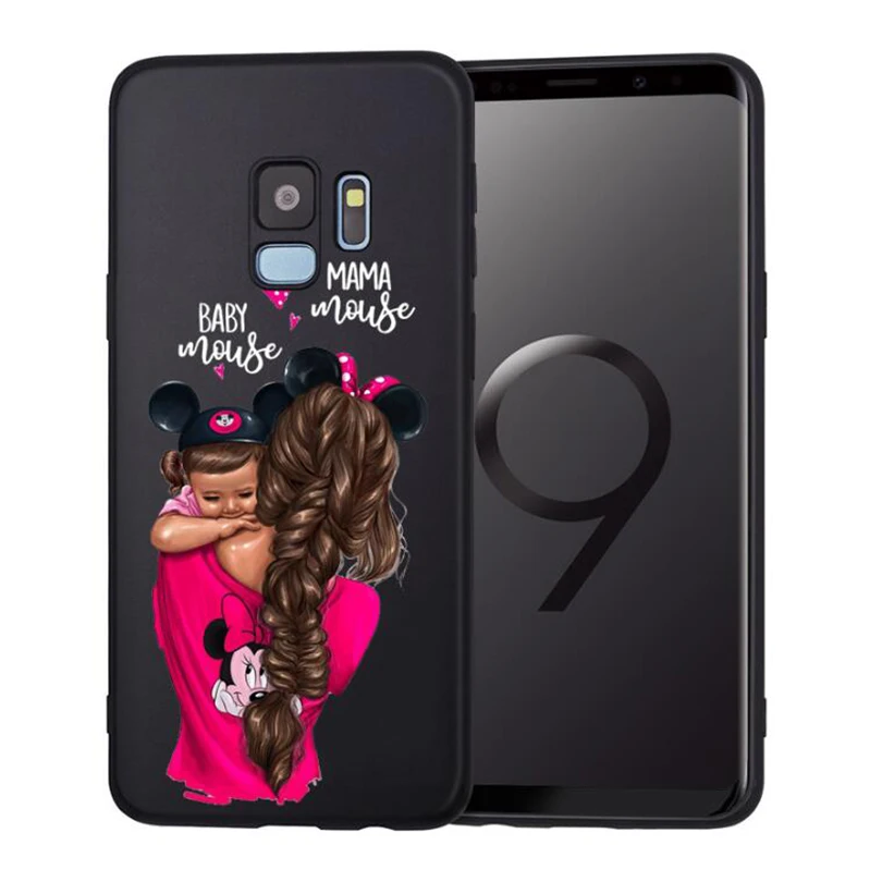 Мышонок I Love Mama мышь Супер для мам и дочек чехол телефона Samsung Galaxy S8 S9 S10 плюс S7 S6