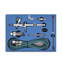 0,2 мм/0,3 мм/0,5 мм портативная гравитационная подача двойного действия Аэрограф набор распыляющих пистолетов Аэрограф Для косметика для ногтей нательная татуировка