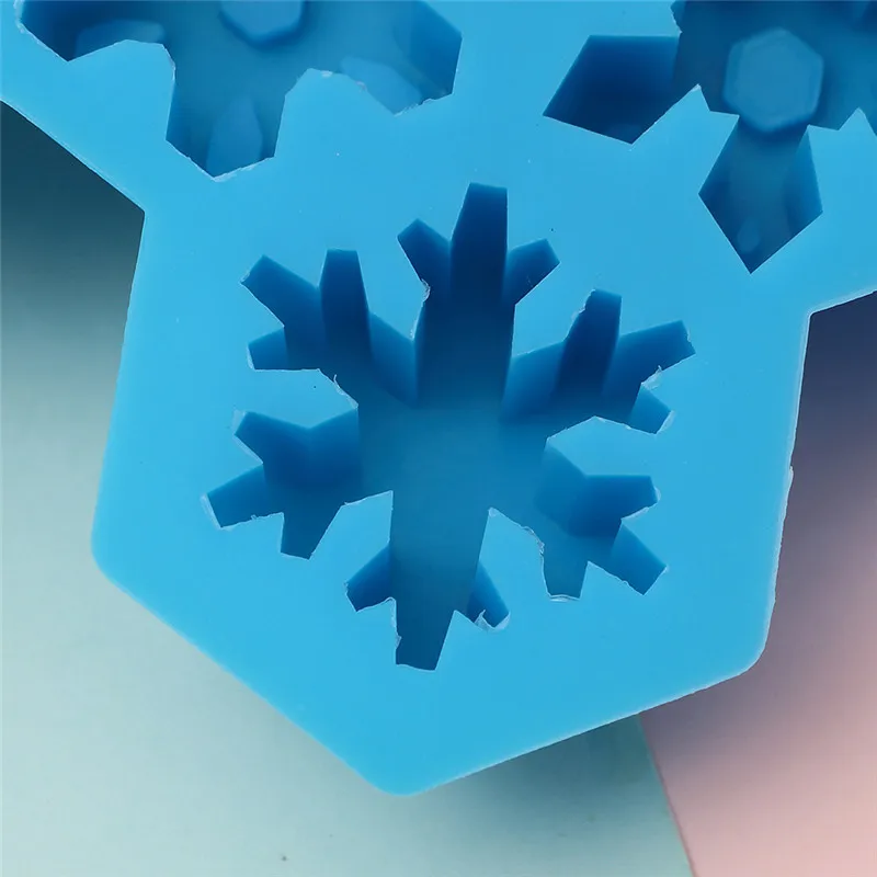 Рождественская Снежинка, кубик льда, силиконовая форма для мороженого, 12 разных цветов, разные стили, выберите снежинка, домашняя форма для мороженого