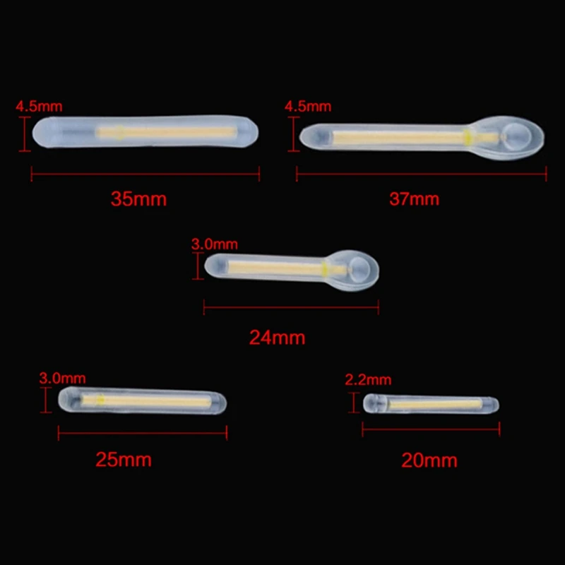 المحمولة الصيد الفلورسنت Lightstick ضوء ليلة مضيئة الصيد تعويم كليب على الظلام الوهج الصيد المورد