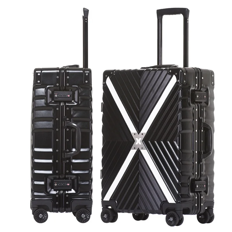 

New Style Aluminium frame trolley steering wheels suitcase spinner hand luggage