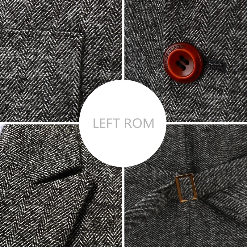 Серый мужской костюм пиджак+ брюки+ жилет s m XL 4XL модные деловые Толстые мужские пальто благородная одежда джентльмена мужской жилет