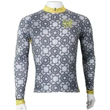 Паладин "классический узор" мужская с длинным рукавом Велоспорт Джерси велосипед рубашка Велосипедная форма