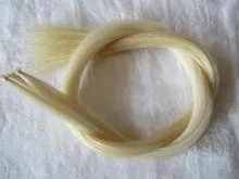 100 hanks natural white Mongolian violin bow horse hair 80-85cm