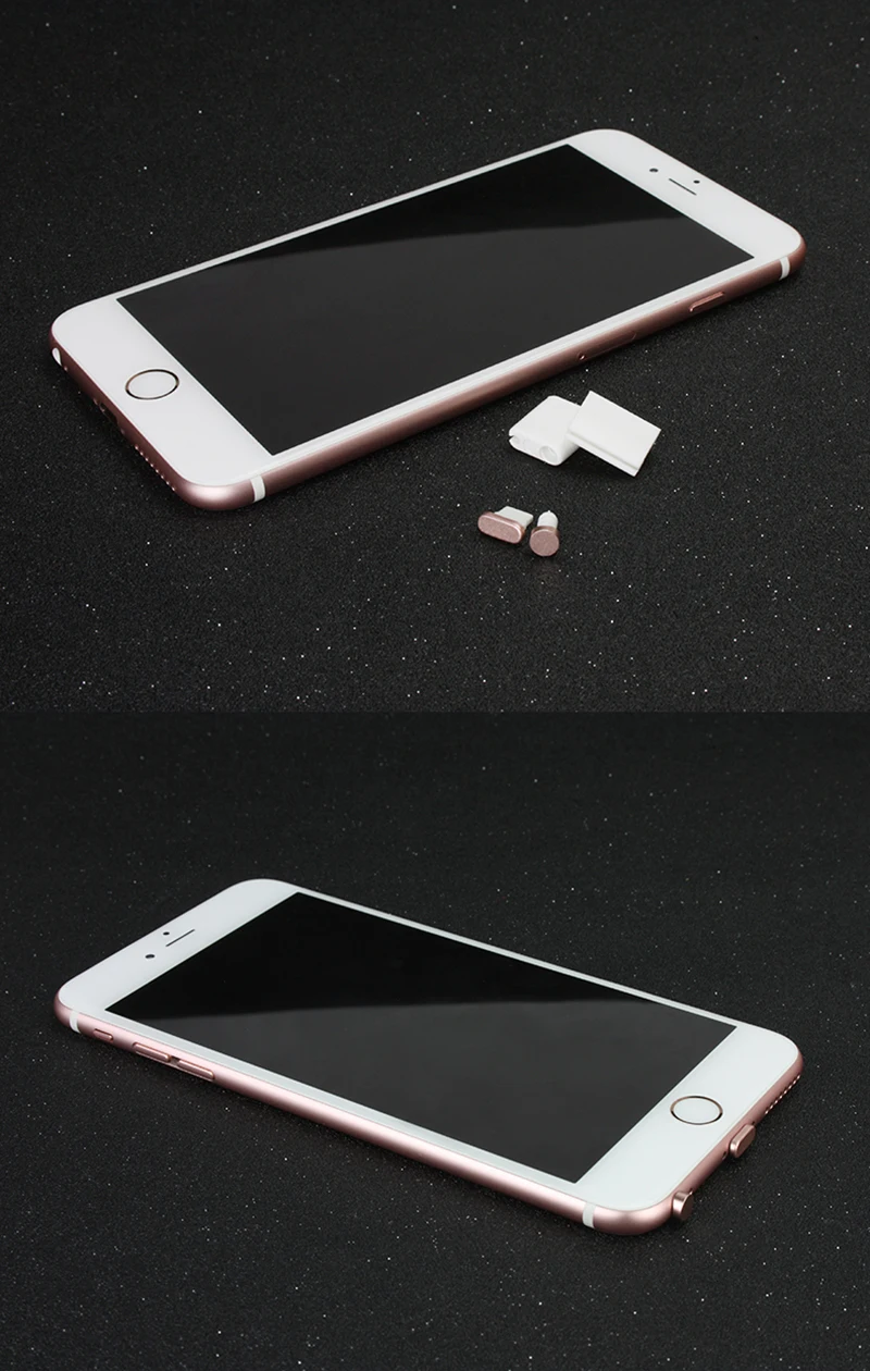 Мобильный телефон 3,5 мм аудио наушники Aux 3,5 Пылезащитная заглушка зарядное устройство зарядный порт Интерфейс стопор для Apple iPhone 7 5S 6 6s plus золото