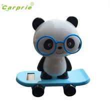 Горячая синяя Милая панда на солнечных батареях Танцующая животное качающаяся анимированная поплавок Танцующая Игрушка Декор автомобиля подарок Jul 31