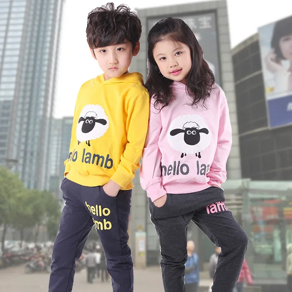 Children's clothing sets boys girls child autumn clothes set 2016 baby
