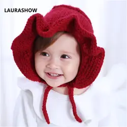 Laurashow осень-зима детская шапочка теплая шерсть Кепки Детские аксессуары для волос шапка