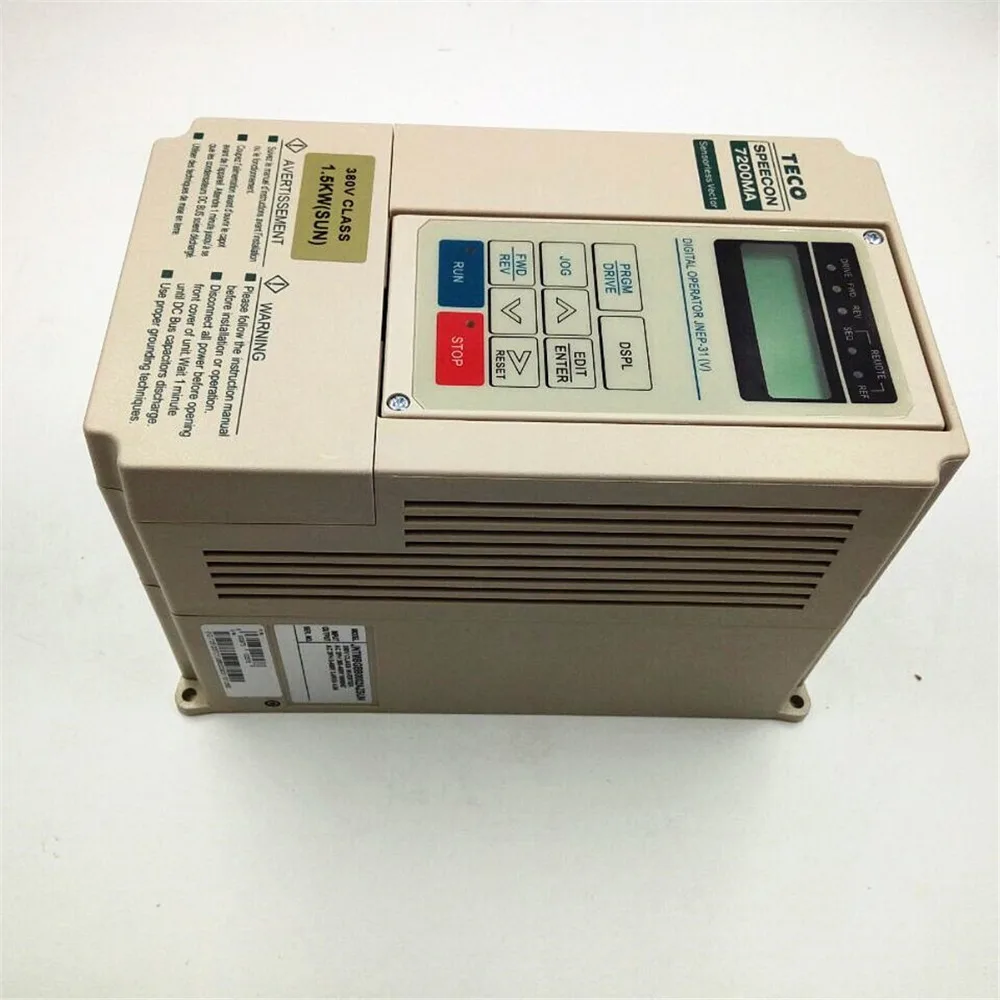 Инвертор привода двигателя TECO AC серия MA 7200MA 380V 2HP JNTMBGBB0002AZSUN 1500 Вт 3 фазы 380 ~ 480 В 50/60