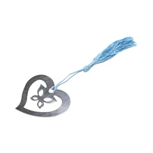 Креативные металлические в форме сердца Закладка с кисточкой Книга маркеры Свадебные сувениры канцелярские подарки