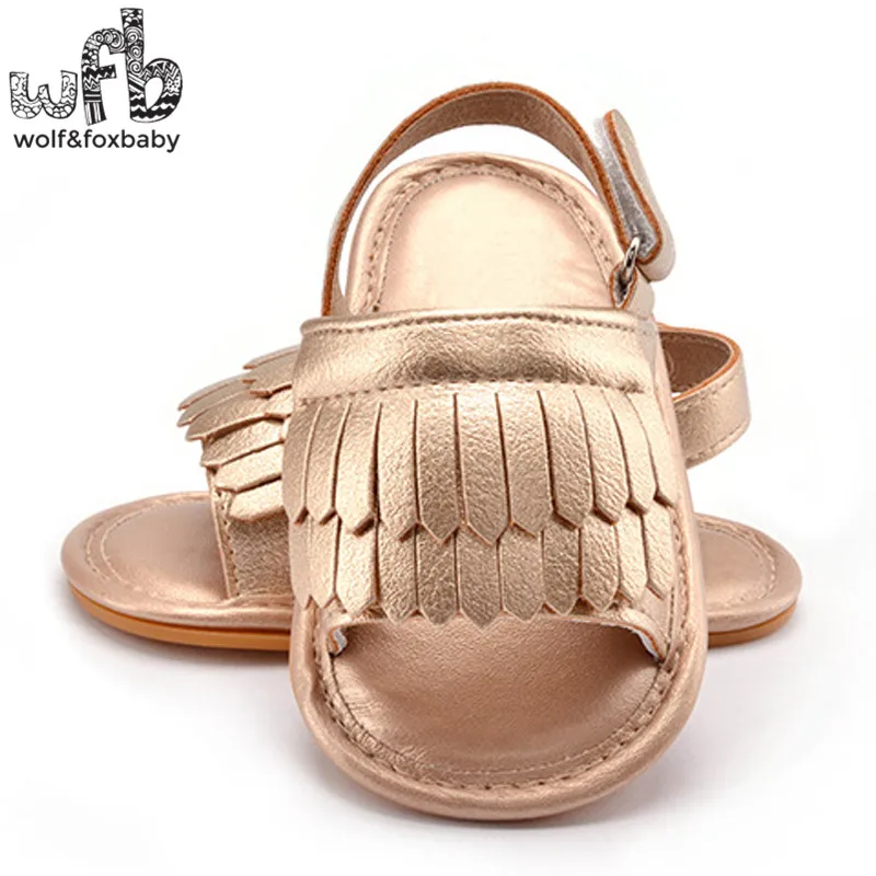 

Retail first walkers Soft Bottom Antiskid fringe Breathable fashion Baby Shoes Newborn infant Toddler summer