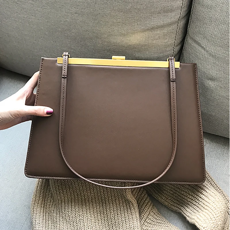 

Customized high quality genuine Leather handbag for women 2019 fashion cowhide shoulder bags
