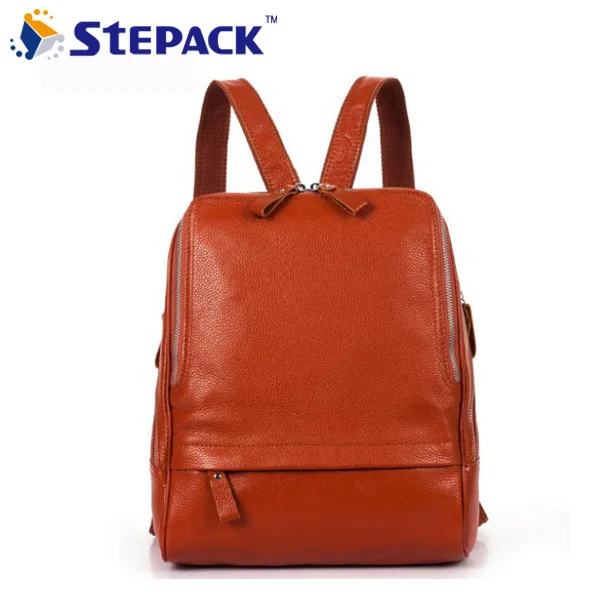 2015 New Genuine Leather Women Backpacks Students Backpack School Bags Fashion Travel Bags Special Offer Free Shipping WBG1056