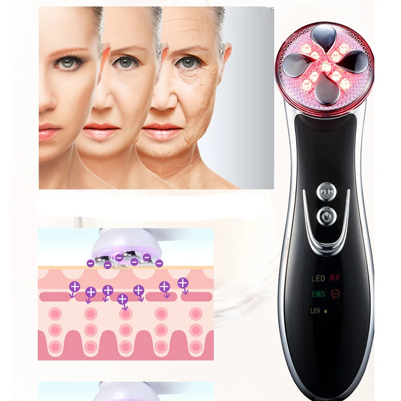  LED Photon Skin Care Cleansing Instrument Heat Maggie RF Radio Frequency Beauty Tool Anti-Age Wrink - 32842056080