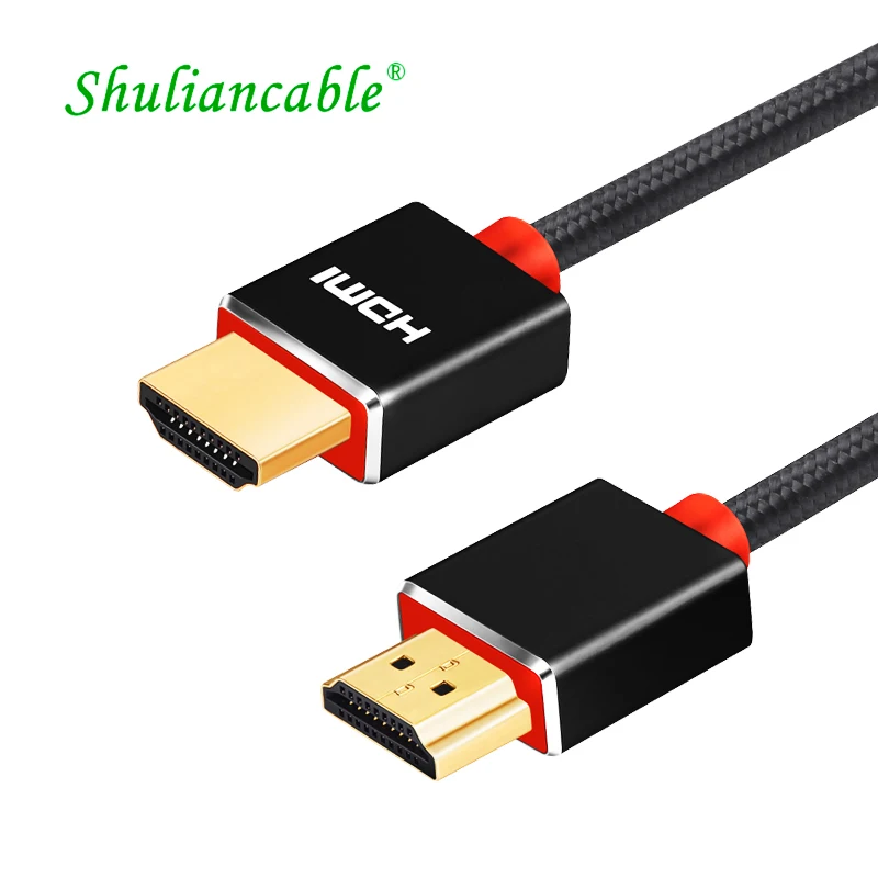 Shuliancable HDMI cable High Speed HDMI 2.0 1080p 3D Male to Male for HD TV LCD Laptop PS3 Projector Computer Cable 1m2m3m5m10m