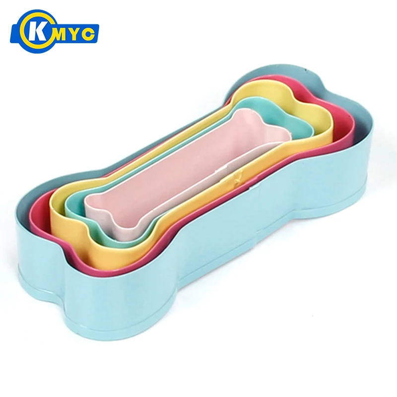KMYC 5 Size Dog Bone Shaped Stainless Steel Cookie Cutter Set Pastry Biscuit Mould Stamps DIY Baking Cake Mold Kitchen Tools | Дом и сад