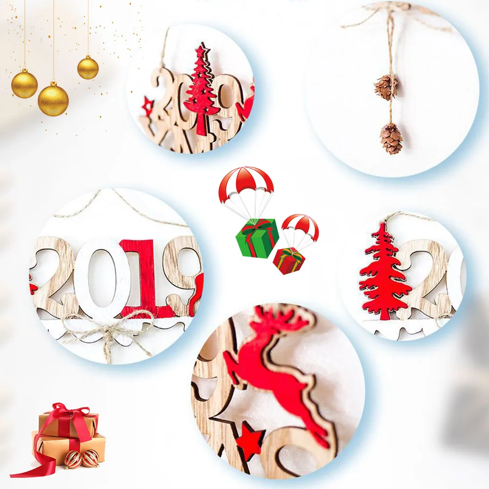 Новинка, рождественские деревянные украшения, подвеска, креативное 3D письмо, рождественская елка, подвесное украшение, Рождество, Год, украшение для дома