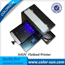 Coating free A4 UV flatbed Printer smallest uv flatbed printer