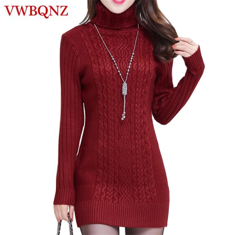 

Autumn Winter New Women Turtleneck Warm Sweaters Slim Thick Female Sweater Knitted Slim Pullover Ladies Casual Shirt Clothing