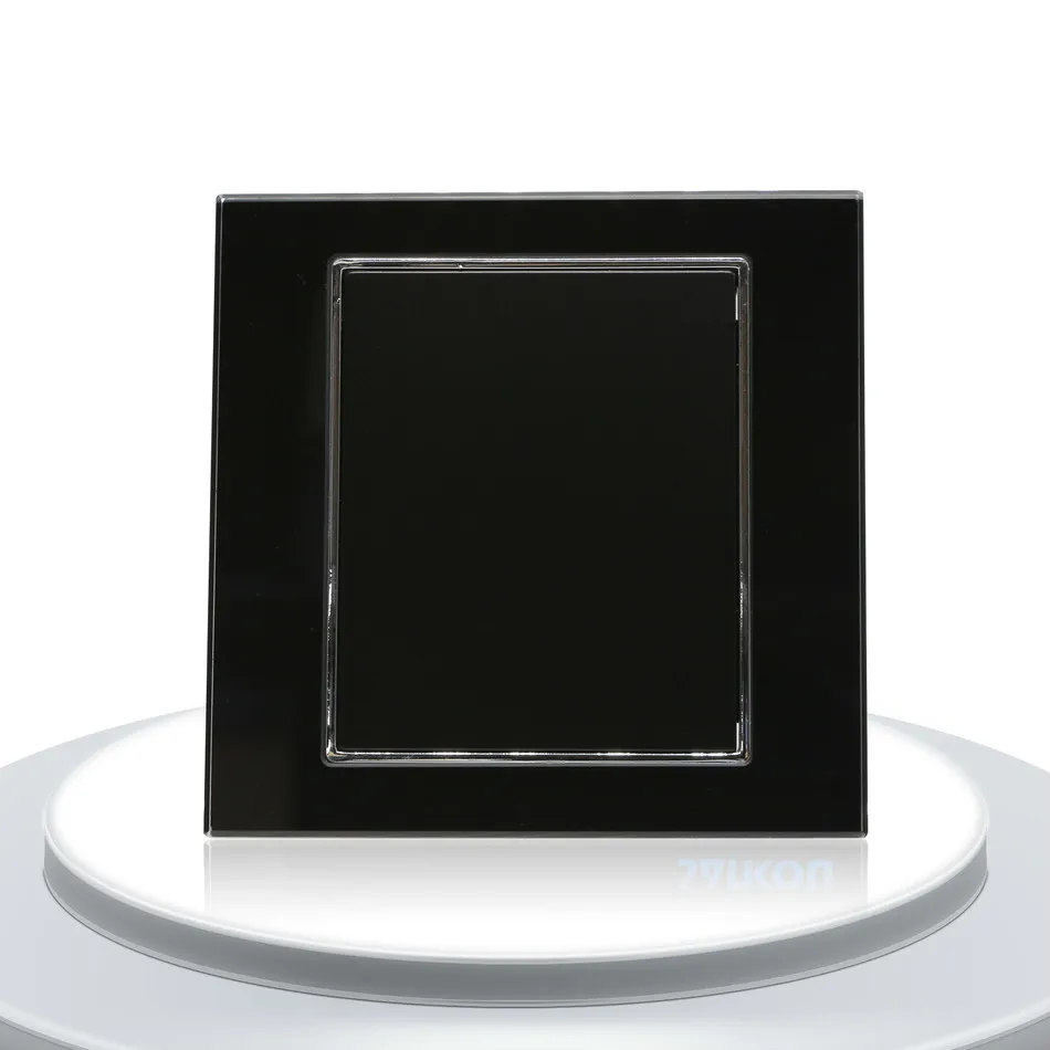 Decorative Switch Single Glass Panel For Wall Switches Socket Luxury