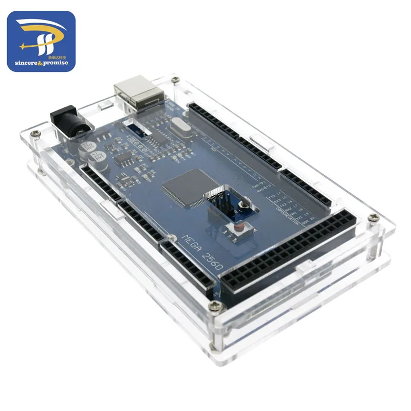 Прозрачный Акриловый Корпус для смарт электроники Mega2560 совместимый с arduino Mega 2560 R3
