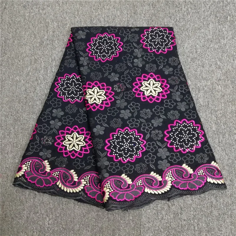 

2019 New Design African Dry Lace High Quality Cotton Fabrics Lace Fabric Swiss Voile Lace Stones In Switzerland LU053103
