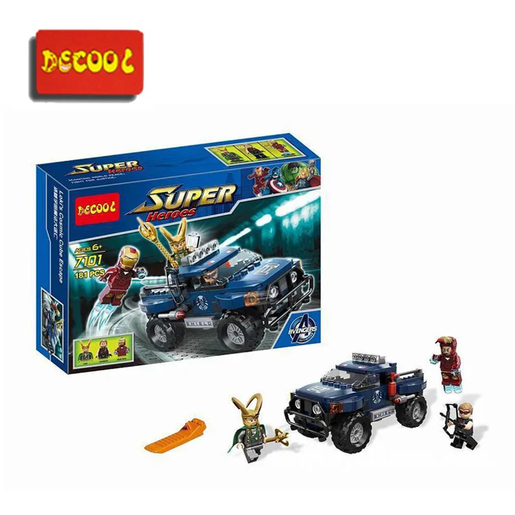 

DECOOL 7101 "Superhero suite series. Rocky universe escape"181 pcs Legoings 3D DIY Figures toys for children educational build