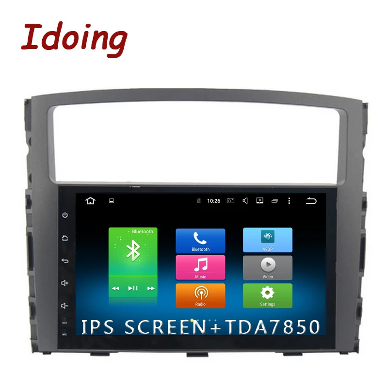 Автомагнитола Idoing 1Din 9 дюймов Android 6 0/8 0 для MITSUBISHI PAJERO V97 V93 2006 2011 32 Гб ПЗУ GPS аудио