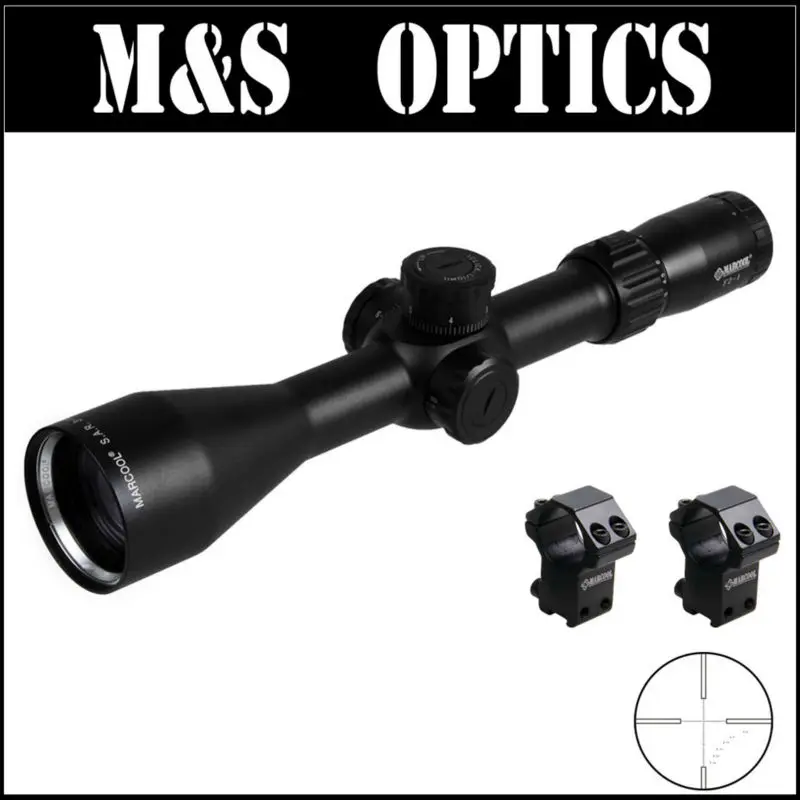 Marcool S.A.R. ZA5 HD 3-15X50 SF First Focus Plane Hunting Tactical Optics Sight Rifle Scope Free With  Riflescope Mounts