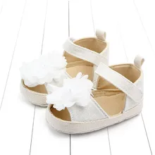 Обувь для новорожденных для маленьких девочек мальчиков цветочный принт милые Нескользящие обувь для малышей sapato infantil2.324