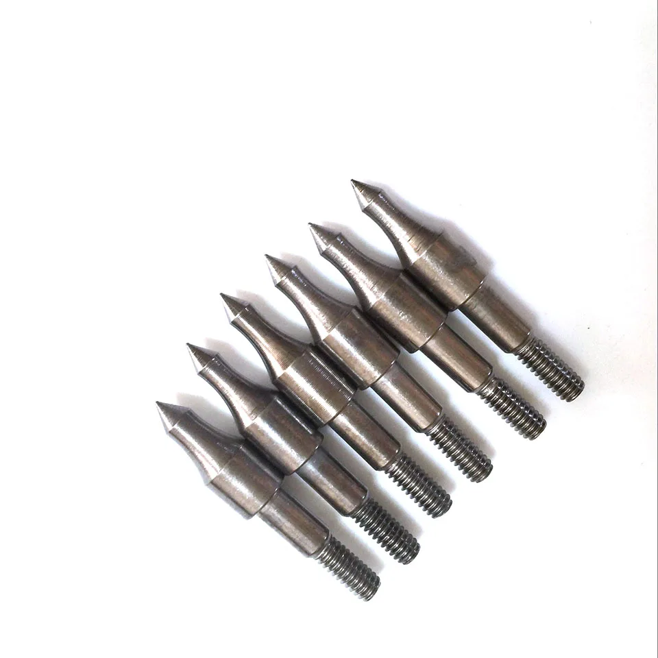 

36pcs DIY 100 grain Stainless Steel Bullet Point Tip For ID 6.2 mm Arrow Shaft Accessories Archery Bow Hunting