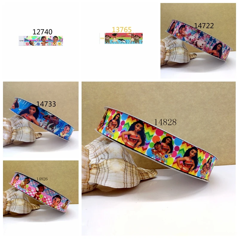 

Free shipping 50 yard cartoon printed grosgrain ribbon 14828